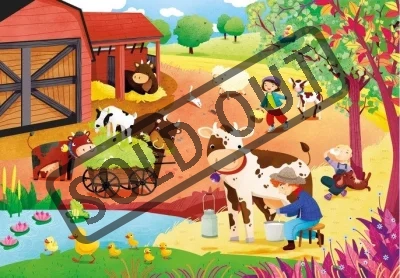 Puzzle Farma: Péče o kravičky 15 dílků