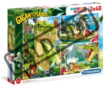 Puzzle Gigantosaurus 3x48 dílků