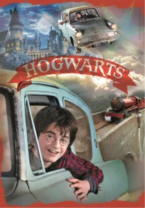 Puzzle Harry Potter a Ford Anglia 104 dílků