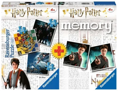 Puzzle Harry Potter 3v1 (25,36,49 dílků) + pexeso