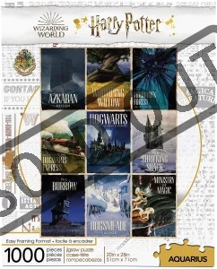 Puzzle Harry Potter: Cestovatelské plakáty 1000 dílků