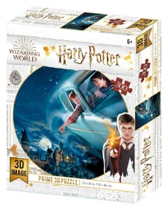 Puzzle Harry Potter: Harry a Ron nad Bradavicemi 3D 300 dílků