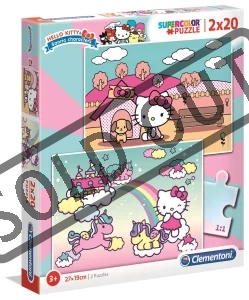 Puzzle Hello Kitty 2x20 dílků