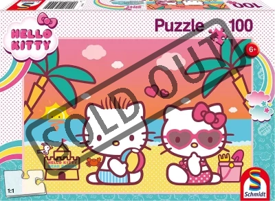 Puzzle Hello Kitty: Zábava na pláži 100 dílků