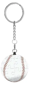 Puzzle klíčenka Baseballový míč 24 dílků