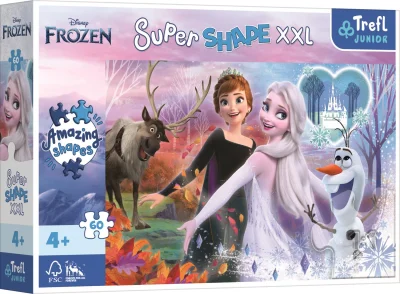 Puzzle Super Shape XXL Ledové království 2: Tančící sestry 60 dílků