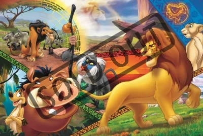 Puzzle Lví král: Simbovo dobrodružství 100 dílků