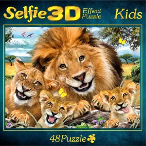 Puzzle Selfie lvího krále 3D 48 dílků