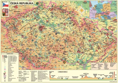 Puzzle Mapa České republiky 500 dílků