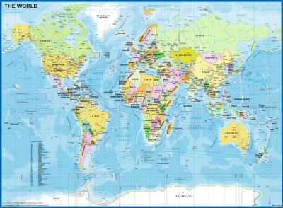 Puzzle Mapa světa XXL 200 dílků