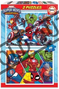 Puzzle Marvel: Dobrodružství superhrdinů 2x20 dílků