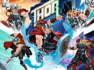 Puzzle Marvel hero: Thor XXL 100 dílků