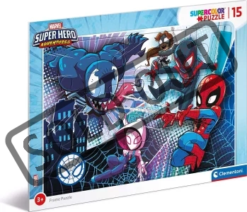 Puzzle Marvel Super Hero Adventures: Spiderman paralelní světy 15 dílků