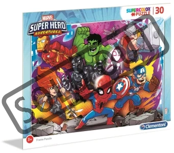 Puzzle Marvel Super Hero Adventures: Spiderman a spol. 30 dílků