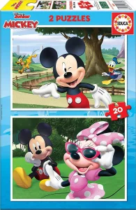 Puzzle Mickey a přátelé 2x20 dílků
