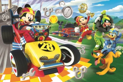 Puzzle Mickey a závodníci 60 dílků