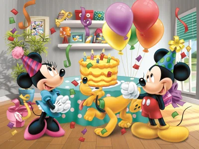 Puzzle Mickey Mouse: Oslava 30 dílků