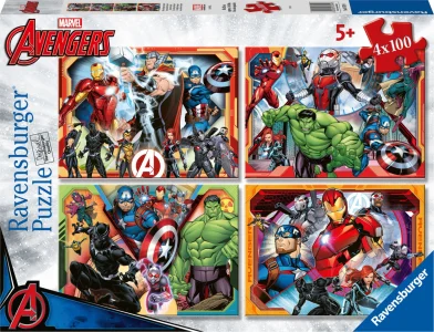 Puzzle Mocní Avengers 4x100 dílků