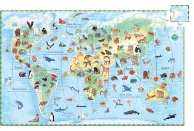 Puzzle Observation: Zvířata z celého světa 100 dílků