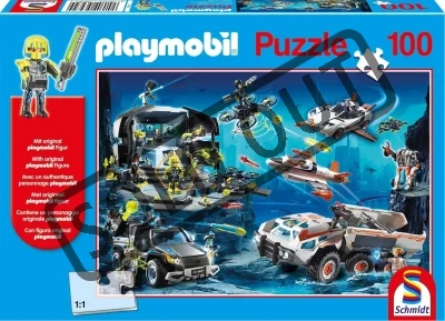 Puzzle Playmobil Top Agenti 100 dílků + figurka Playmobil