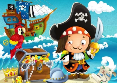 Puzzle Poklad pirátů 48 dílků