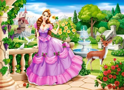 Puzzle Princezna v královské zahradě 100 dílků