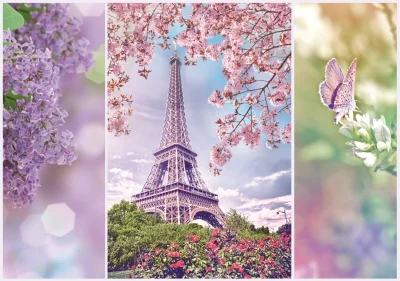Puzzle Romantic: Jaro v Paříži 1000 dílků
