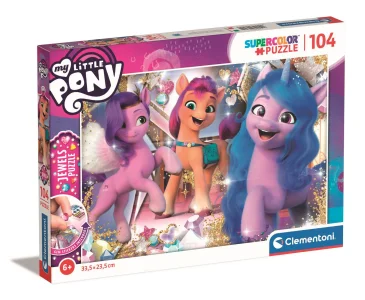 Puzzle s drahokamy My Little Pony 104 dílků