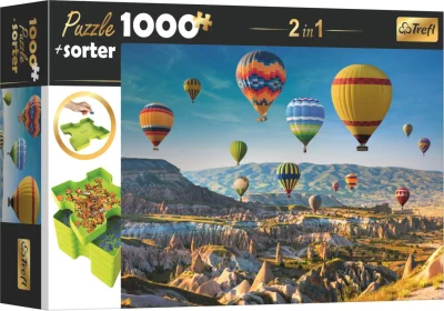 Puzzle s třídičem 2v1 Balóny nad Kapadokií 1000 dílků