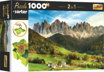 Puzzle s třídičem 2v1 Dolomity, Itálie 1000 dílků