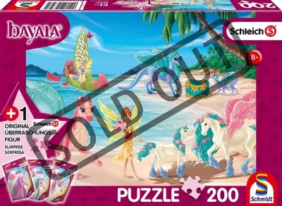Puzzle Schleich: Dračí ostrov 200 dílků + figurka Schleich