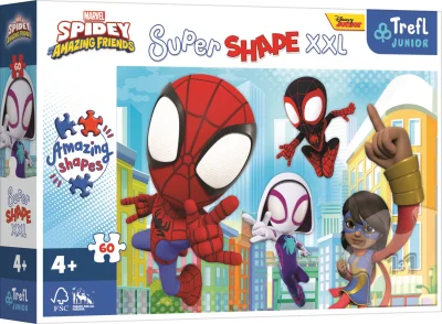 Puzzle Super Shape XXL Spidey a jeho úžasní přátelé 60 dílků