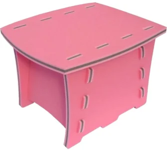 Puzzle stoleček růžový