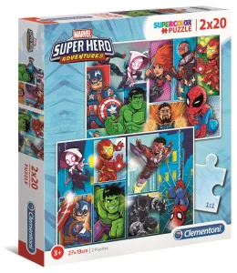 Puzzle Superhrdinové Marvel 2x20 dílků