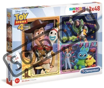 Puzzle Toy Story 4, 3x48 dílků