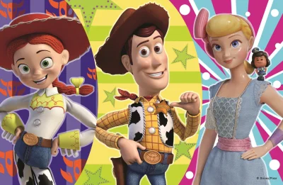 Puzzle Toy Story 4: Woody, Pastýřka a Jessie 54 dílků