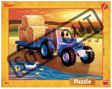 Puzzle Traktor Zetor 40 dílků