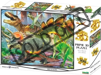 Puzzle Triceratops 3D 500 dílků