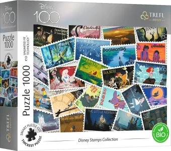 Puzzle UFT Disney 100 let: Poštovní známky 1000 dílků