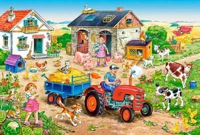 Puzzle Život na farmě MAXI 40 dílků