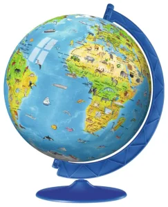 Puzzleball Dětský globus se zvířátky (anglický) 180 dílků