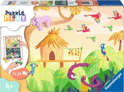 Puzzle&Play: Dobrodružství v džungli 2x24 dílků
