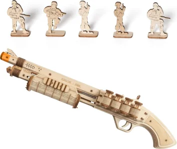 Rokr 3D dřevěné puzzle Brokovnice Terminator M870 172 dílků
