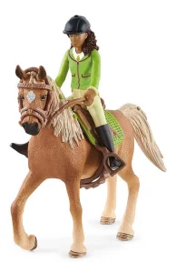 Horse Club® 42542 Černovláska Sarah s pohyblivými klouby na koni