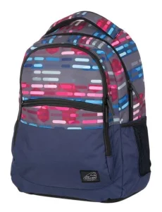 Školní batoh CLASSIC Lines Blue Pink