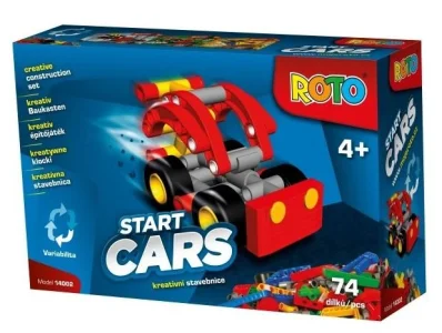 Stavebnice ROTO Start Cars - Bugina 74 dílků