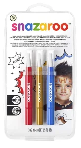 Štětce Brush Pen s barvami na obličej - Dobrodružství