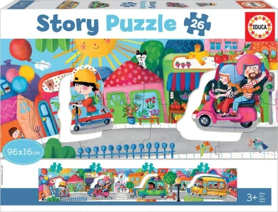 Story puzzle Doprava ve městě 26 dílků