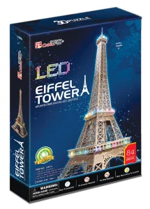 Svítící 3D puzzle Eiffelova věž 84 dílků