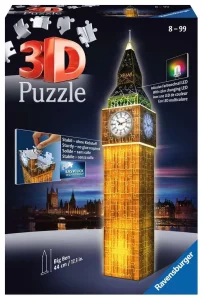 Svítící 3D puzzle Noční edice Big Ben 216 dílků